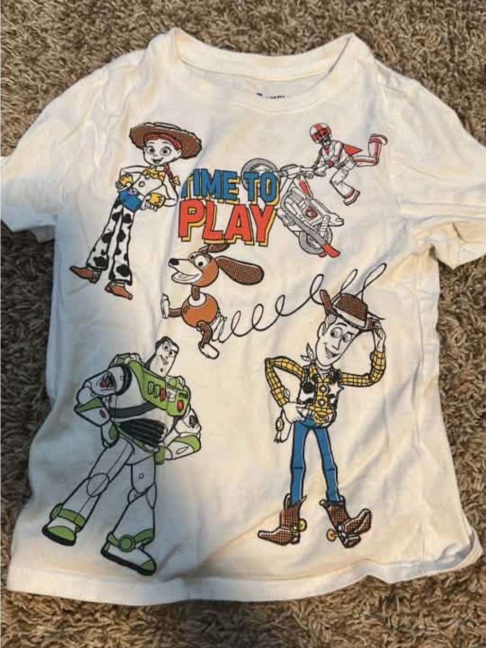 Old Navy White Toy Story 'Time to Play' Graphic Tee